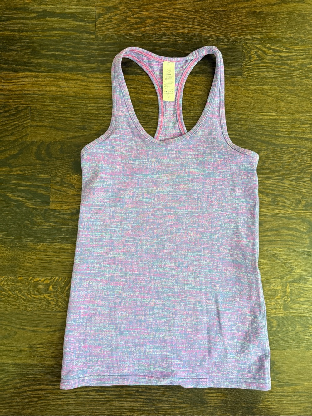 Ivivva Heathered Pink and Purple Racerback Tank Top